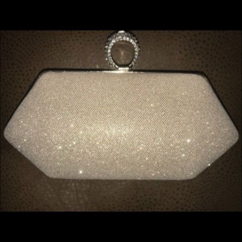 Rose gold clutch